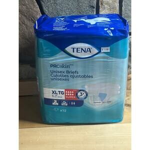 NEW! Tena Proskin Unisex Briefs XL Super Absorbency 12-Pack